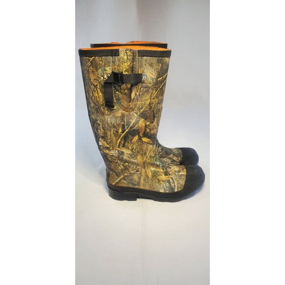 Magellan Outdoors Realtree Edge Camo Rubber Boots Men's Size 8 Upper Tall 157266 - Picture 2 of 10